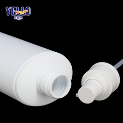 White HDPE Plastic Good Bottle with Lotion Pump 150ml 200ml 250ml