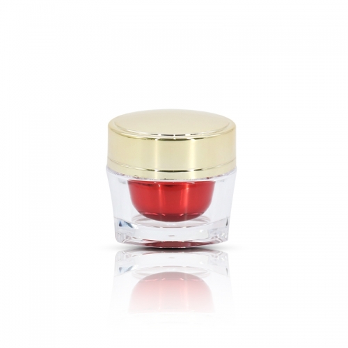 Mini PMMA Cosmetic Jars for Cream , 15ml Empty Eye Cream Jar Packaging