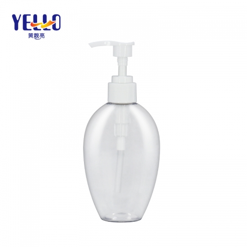Fancy Clear Body Lotion Bottle 200ml with Dispenser Pump , Empty Shampoo Shower Holders