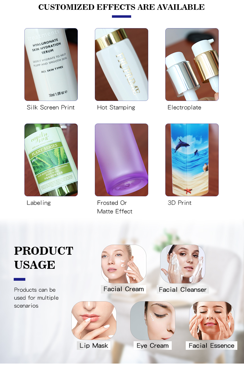 New Luxury Acrylic Lotion Bottles and Cosmetic Cream Jars , Skincare Packaging Lotion Pump Bottle