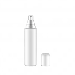 Empty PET Plastic Cosmetic Spray Bottle / 50ml 100ml 120ml Mist Spray Bottle With Gold / Silver Pump