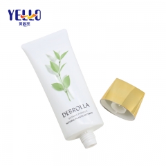 Oval Plastic Cosmetic Tube Packaging / 250ml 8.4 oz LDPE Cosmetic Squeeze Tubes With Gold Screw Cap