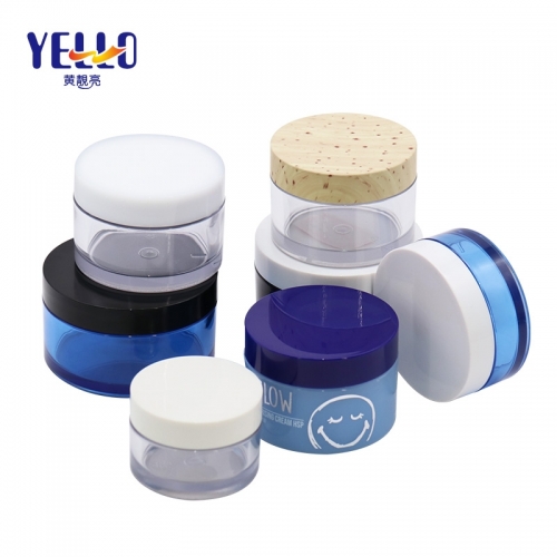 High Quality Thick PET Empty Cream Jars / Plastic Cosmetics Jar For Cream 50gm 120ml