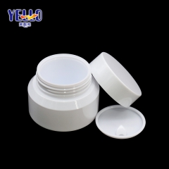 20g 20ml Empty White Cream Jars / Small Double Wall PET Eye Ccosmetic Cream Jar Container