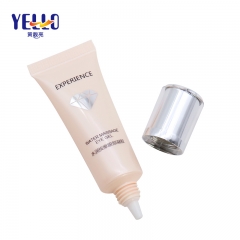 Mini 10g LDPE Plastic Tube For Eyes Gel / Cosmetic Squeeze Nozzle Tubes with Acrylic Caps
