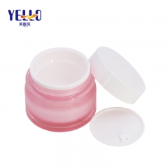 Color Made PMMA Acrylic Face Cream Jars , 30g / 50g Plastic Pink Serum Containers