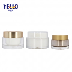 Acrylic Cosmetic Cream Jar 30g 50g Round Shape Various Color