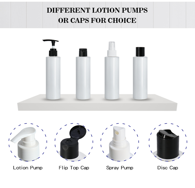 6oz 180ml Sanitizer Gel Flat Bottles With Sliver Pump / Colors Printing PET Lotion Bottle