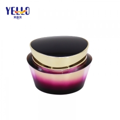 Gradient Color Customized 50g Cream Containers Cosmetic Jar , PMMA Empty Bottle Jar