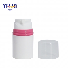 50ml White Plastic PP Airless Bottle for Foundation Make Up , Sunscreen Lotion Bottles