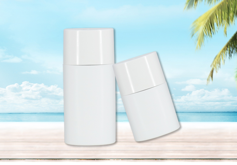 30ml 50ml White Oval Sunscreen Bottles