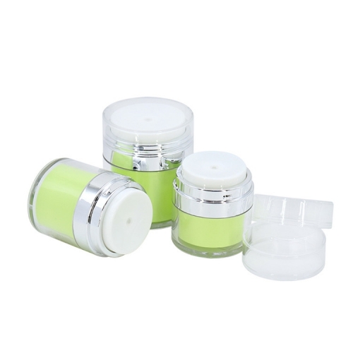 15g 30g 50g Airless Acrylic Cosmetic Jars / Custom Made Fancy Airless Cream Jar