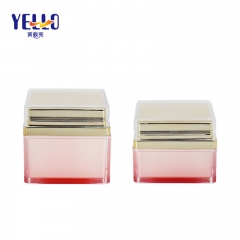 New Design Square Acrylic Cream Jars 30g 50g / Pink Fancy Plastic Cosmetic Empty Jars
