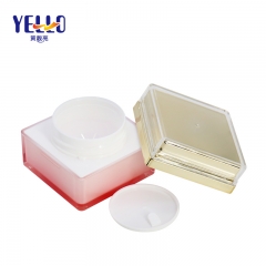 New Design Square Acrylic Cream Jars 30g 50g / Pink Fancy Plastic Cosmetic Empty Jars