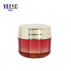 Wholesale 30g 1 oz 50g 1.7 oz Acrylic Jars / Double Wall Face Cream Jar With Gold Lid
