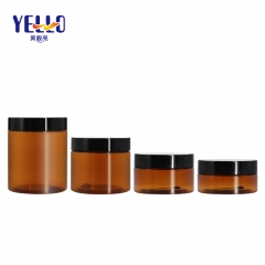 300g Amber Clear Body Scrub Empty Jars / 10oz Plastic Cream Container