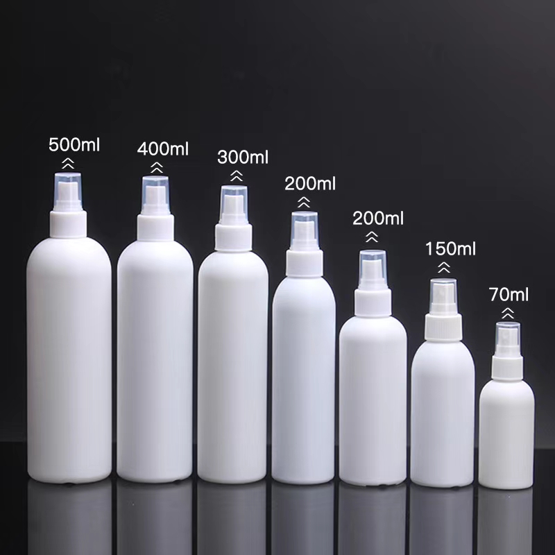 HDPE White Plastic Disinfectant Spraying Bottle / Trigger Sprayer Bottle