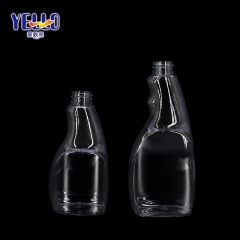 300ml 400ml PET Plastic Trigger Spraying Bottles / Empty Clear Disinfectant Container