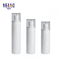 150ml Empty Cylinder Fine Mist Spray Bottles , White Facial Cosmetic Container