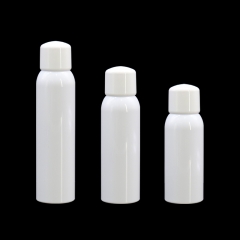 White Cover Cylinder Fine Mist Spray Bottles 100ml 150ml , Empty Cosmetic Bottle Wholesale