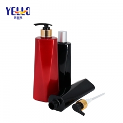 Unique Shape Red Black Shampoo Dispenser Bottle, 280ml 500ml Containers For Shampoo