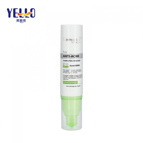 OEM Custom 40ml Cosmetic Airless Pump Tubes For Anti-Acne Essence