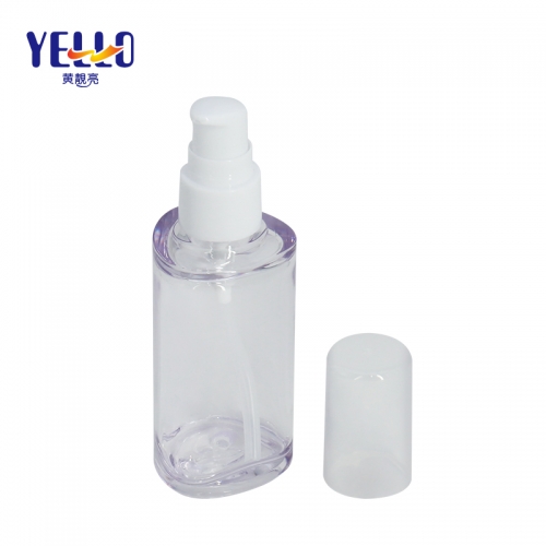 Triangle Clear Lotion Bottles , Eco Friendly Cosmetic Serum Bottle 15ml