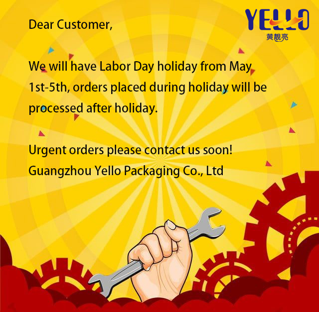 Labor Day Holiday Notice from Yello Packaging