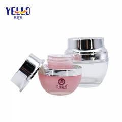 20g 50g Clear Glass Facial Moisturizing Jars Wholesale Price