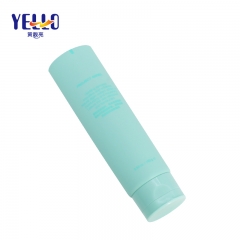 Blue Matte Face Cream Plastic Cosmetic Squeeze Tubes 100g With Flip Cap