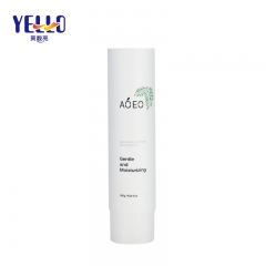 Round White 100ml 3.5oz Cosmetic Packaging Tube For Moisturizing Cleanser