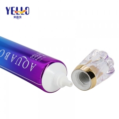 Luxury Empty Laminated Cosmetic Squeeze Tubes With Acrylic Caps
