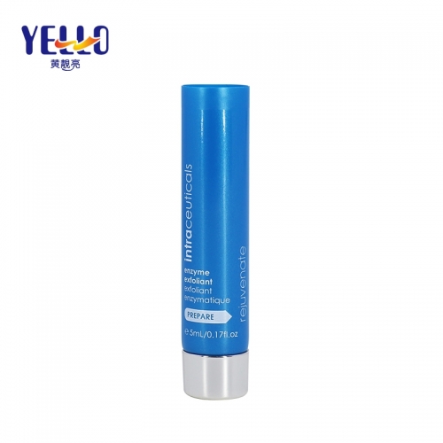 5ml Blue Cosmetic Lotion Squeeze Tubes With Silver Screw Cap