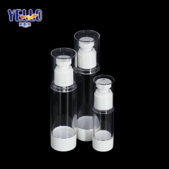 30ml 80ml 100ml Plastic Clear Airless Pump Bottles For Skincare Cream
