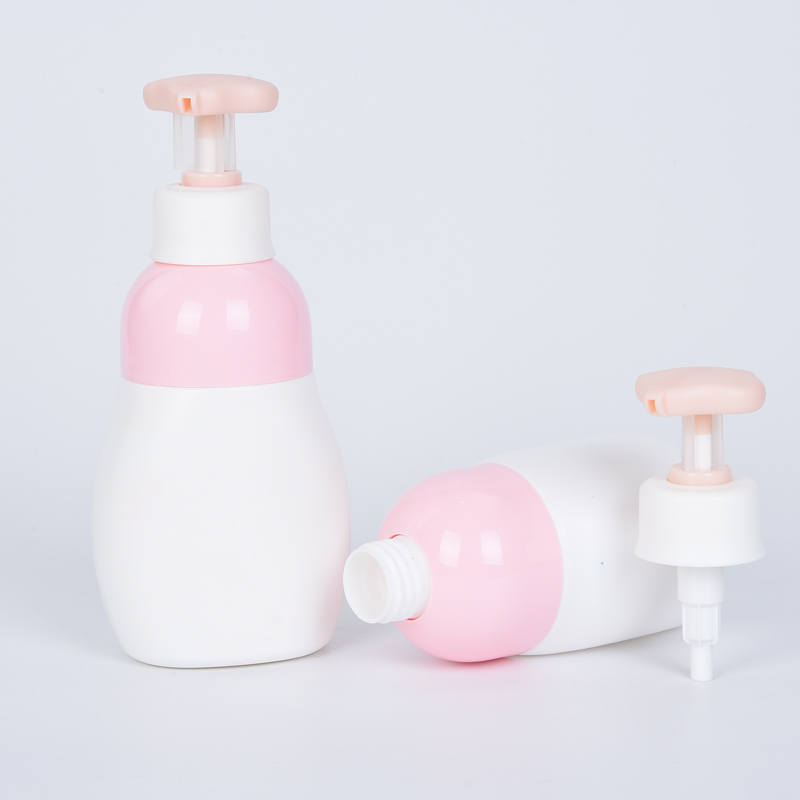 300ml 400ml Unique Kids HDPE Plastic Shampoo Pump Bottles