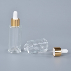 Wholesale Cylinder 20ml 30ml 50ml Glass Dropper Bottles For Serum Or Oil
