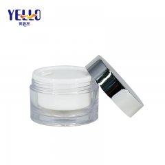 30g Clear PS Double Wall Skin Care Face Moisturizing Lotion Jar Packaging