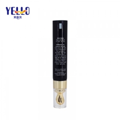 15ml 20ml Black Eye Cream Cosmetic Packaging Tubes With Gold Applicator