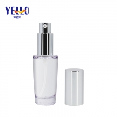 Custom Private Logo 20ml Eco Refillable Lotion Bottle With Silver Pump