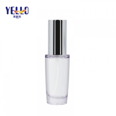 Custom Private Logo 20ml Eco Refillable Lotion Bottle With Silver Pump