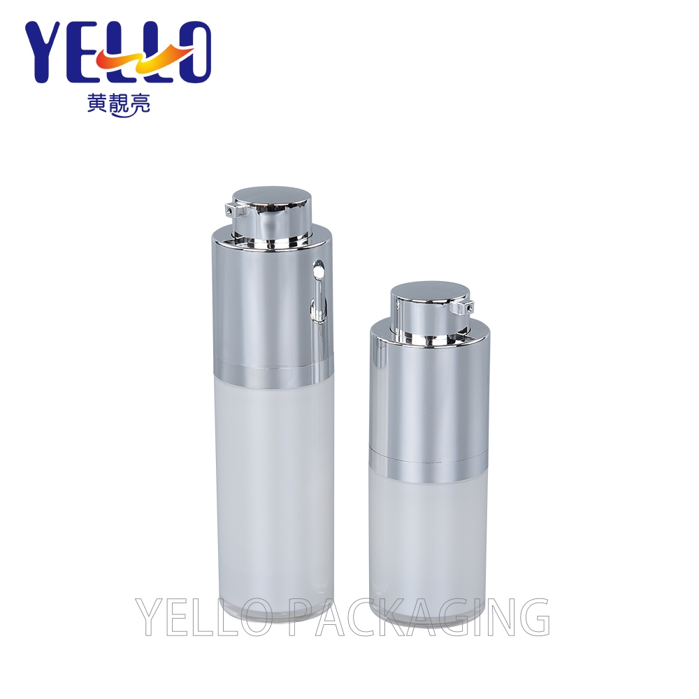 Luxury Acrylic Plastic Airless Pump Moisturizer Lotion Dispenser Serum Bottle 15ml 30ml 