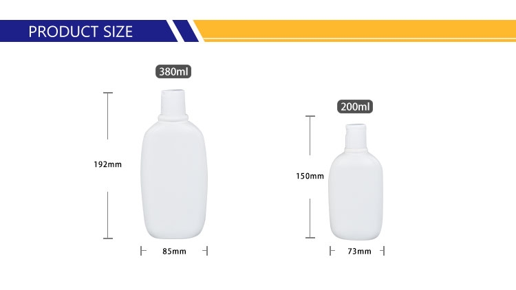 200Ml Hdpe Plastic Matte White Shampoo Bottle With Disc Top Cap
