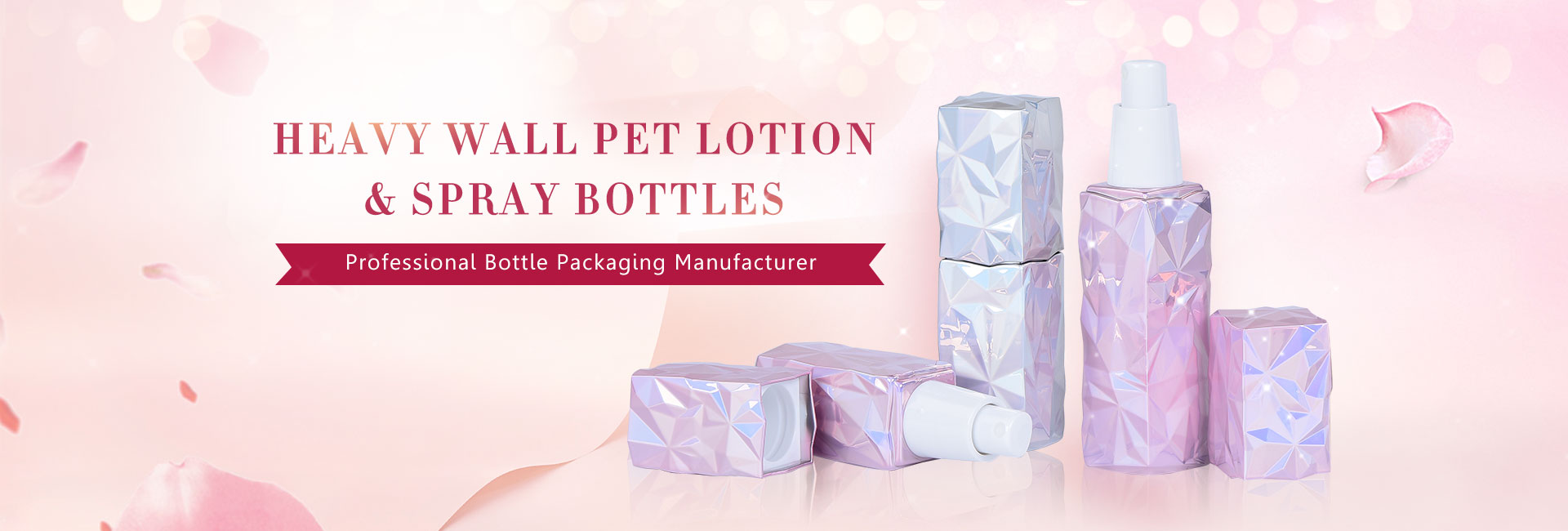 PET empty lotion bottles