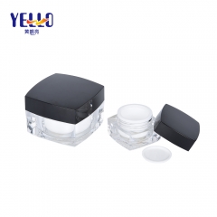 15gr 50gr Empty Square Face Cream Jar Packaging With Screw Lids