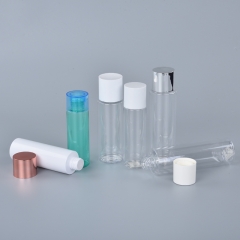 Cylinder Plastic Empty Cosmetic Bottles For Skin Toner And Lotion