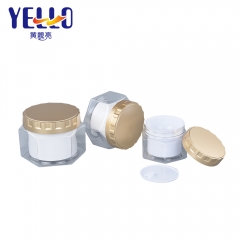 Custom Hexagonal Cosmetic Empty Cream Pot Jar 50ml 100ml