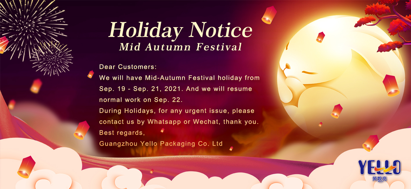 Mid Autumn Festival Holiday Notice
