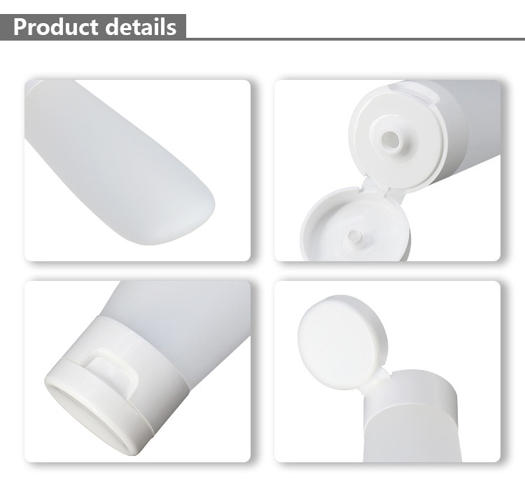 White PE Plastic Plastic Cosmetic Container 30 / 60Ml