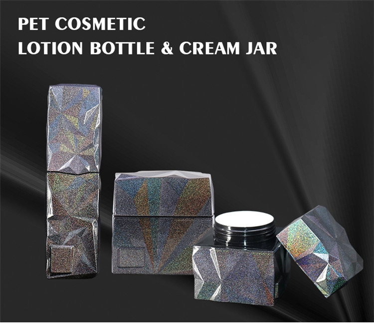 Fancy 40g 60g Square Cosmetic Jars With Private Logo PET Material