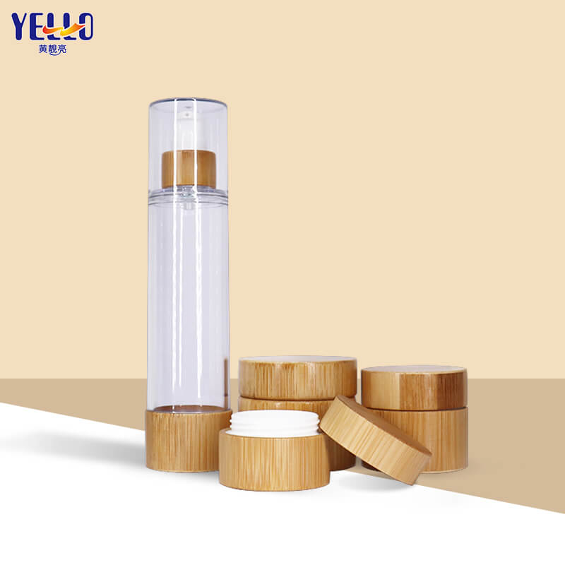 Bamboo Cosmetic Jars And Airless Bottles